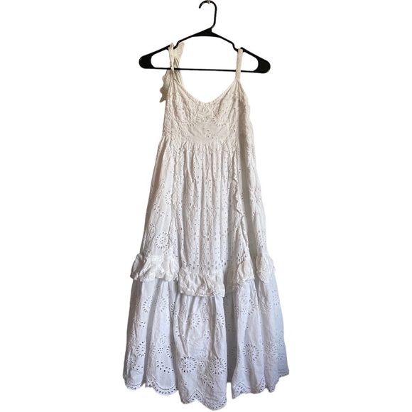 LoveShackFancy Antonella Dress In Antique White - Picture 5 of 11
